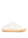 Golden Goose Superstar Sabot Slip-on Leather Sneakers In White