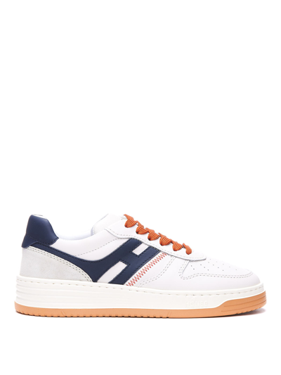 HOGAN H630 LEATHER SNEAKERS WITH LATERAL LOGO
