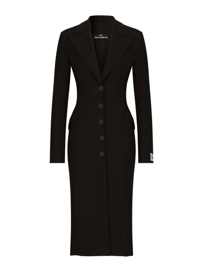 Dolce & Gabbana Single-breasted Coat In Black