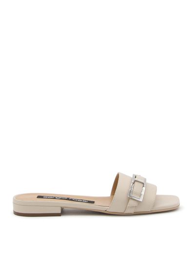 Sergio Rossi Sandals In White