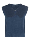 Maison Margiela Basket Stitch Sweatshirt In Azul