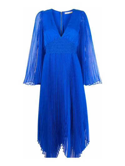 Alice And Olivia Zion Dress In Azul