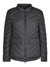Woolrich Chevron Quilting Lightweight Down Jacket In Azul