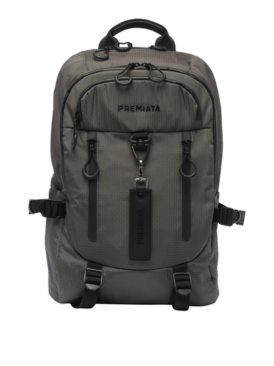 Premiata Venture Rucksack Mit Logo-schild In Grey