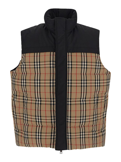 Burberry Coat Beige In Archive Beige Check