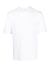Ferragamo Crew Neck Cotton T-shirt In White