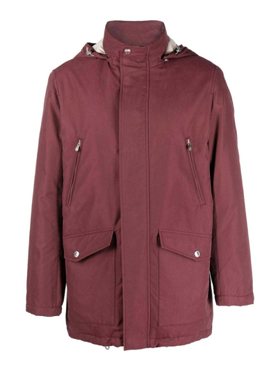 Brunello Cucinelli Padded Jacket In Red