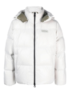 Duvetica `tifo` Hooded Padded Jacket In Light Grey