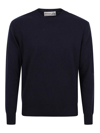 Ballantyne Regular Neck Pullover In Dark Blue