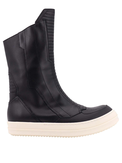 Rick Owens Moto High-top Trainers In Black