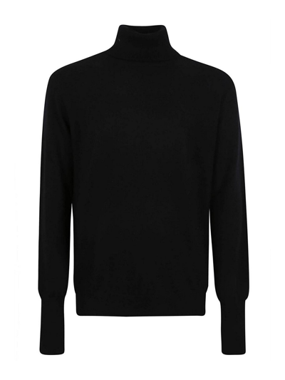 Ballantyne T Neck Pullover In Black