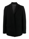 Andersson Bell Camtton Open-front Blazer In Black
