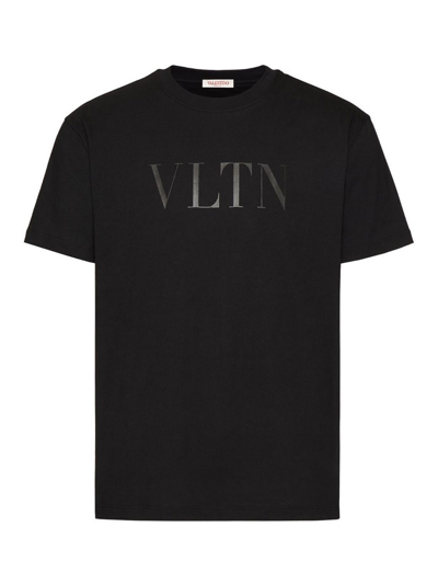 Valentino Logo T-shirt In Black