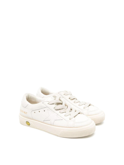 Golden Goose Kids' White Leather Trainers