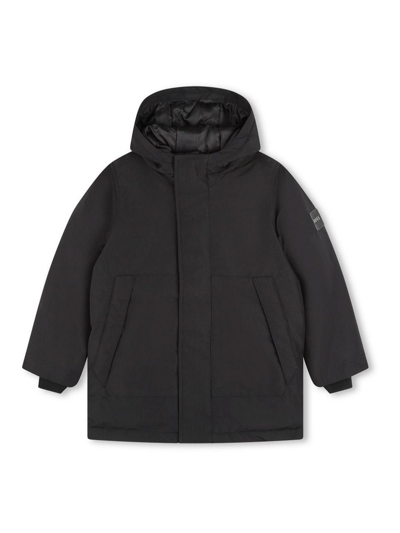 Hugo Boss Kids' Padded Parka In Black