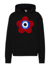 Kenzo Oversized Black Sweatshirt With Target Print In Black