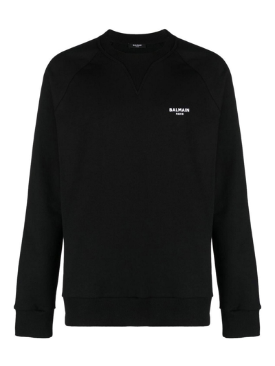 Balmain Sweatshirt With Print In Black