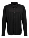 Tom Ford Cotton Silk Serge Fluid Fit Shirt In Black