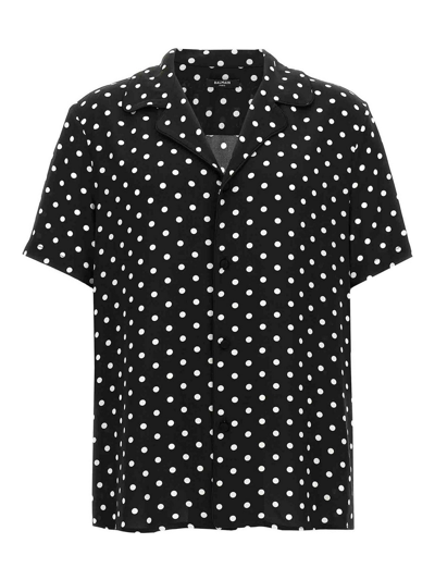 Balmain Polka Dot Shirt In Black