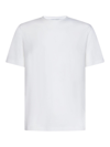 LARDINI WHITE WOOL RIBBED CREWNECK