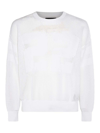 Amiri Men's Tiger Mesh Graphic Crew Sweater In White