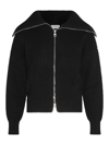 Alexander Mcqueen Black Wool And Cashmere Blend Sweater In Black