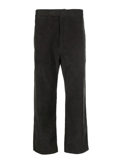 THOM BROWNE CORDUROY CROPPED TROUSERS