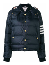 Thom Browne Navy Down Jacket In Dark Blue