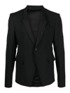 RICK OWENS BLAZER - NEGRO