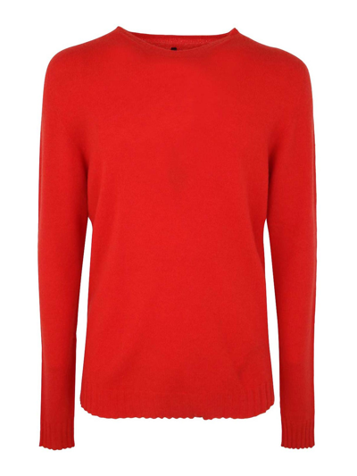 Md75 Cashmere Crew Neck Sweater In Naranja