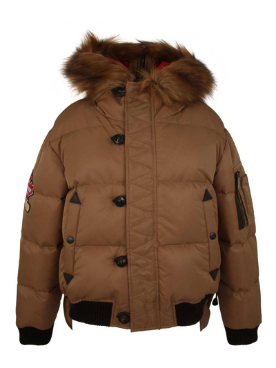 Dsquared2 Puff Mini Parka Clothing In Brown