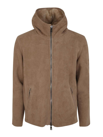 Giorgio Brato Sheepskin Bomber Jacket Clothing In Brown