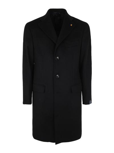 Sartoria Latorre Aosta Single Breasted Coat In Black