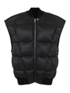 Rick Owens Jumbo Flight Black Polyamide Jacket In Black