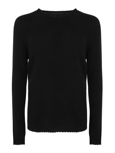 Md75 Wool And Cashmere Crew Neck Sweater In Black
