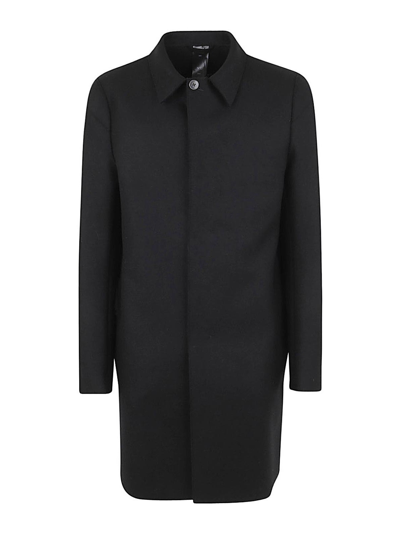 Sapio Panno Short Coat In Black