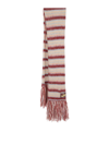 Marni Striped Mohair Blend Scarf In Nude & Neutrals