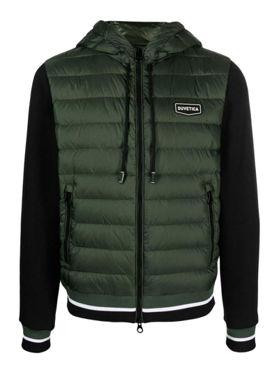 Duvetica Molveno Hooded Down Jacket In Green