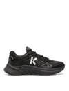 Kenzo Pace Sneakers With Mesh And Rubber Sole In Black