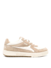 Palm Angels Palm University Suede Sneakers In Camel