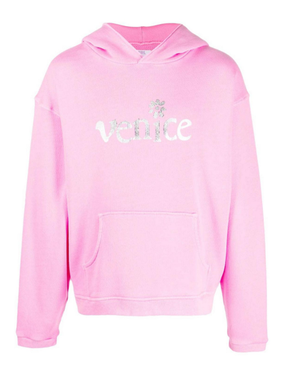 Erl Venice Cotton Hoodie In Color Carne Y Neutral