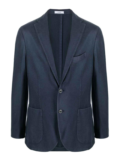 Boglioli Single-breasted Cashmere Blazer In Blue