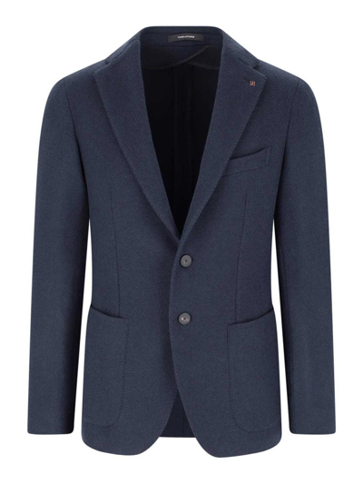 TAGLIATORE SINGLE-BREASTED CLIPPER BLAZER