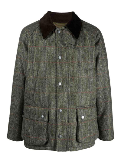 Barbour X Wp 40th Anniversary Wool Bedale Jacket Olive In Verde