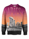 Aries Printed Wool Blend Sweater In Multicolour