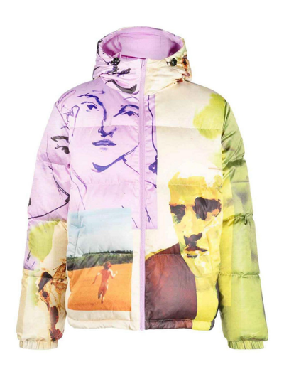 Kidsuper Graphic-print Padded-design Jacket In Multicolor