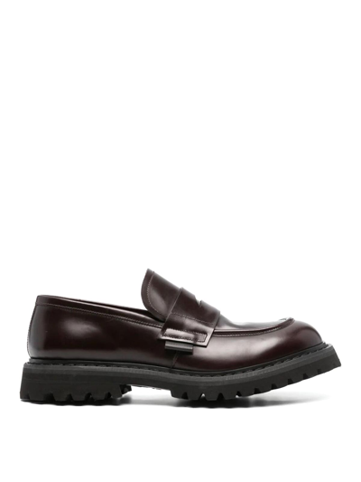 Premiata Leather Loafer Shoes In Black