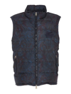 Etro Sleeveless Jacket With Wool Blend Insert In Blue