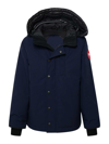 Canada Goose 'carson' Navy Cotton Blend Parka In Dark Blue