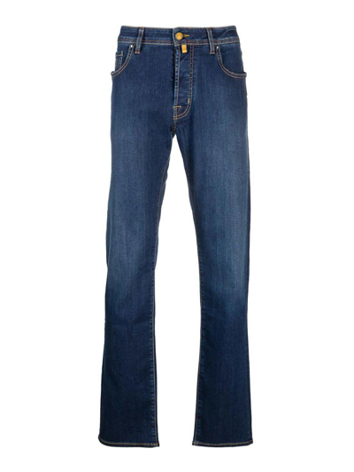 Jacob Cohen Mid-rise Straight-leg Jeans In Blue